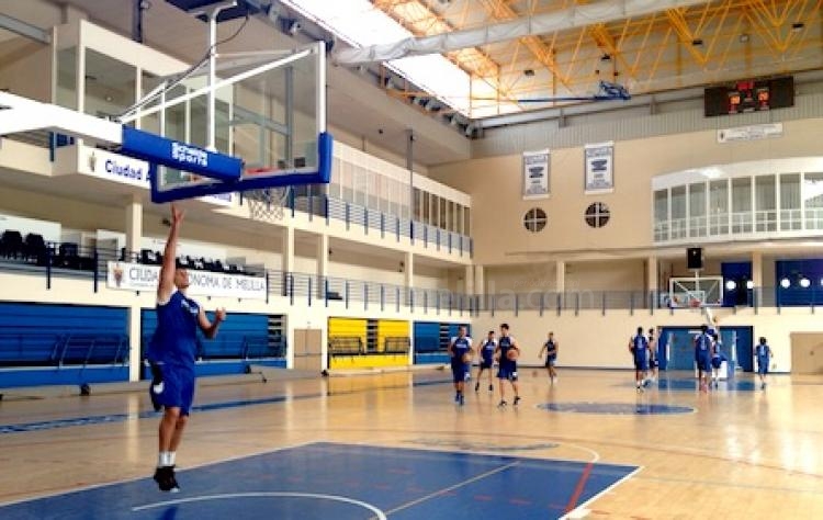 Imagen del entrenamiento de este lunes