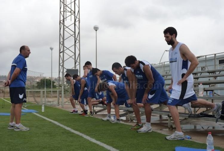 El Melilla Baloncesto entrena en "La Ciudad del Fútbol"