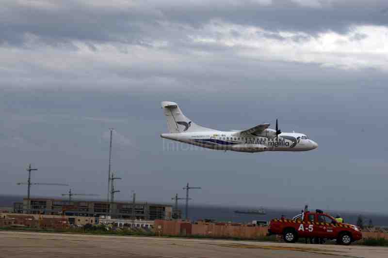 Su avión aterrizó en Melilla en la tarde del domingo, convirtiendose en un todo acontecimiento en las redes sociales
