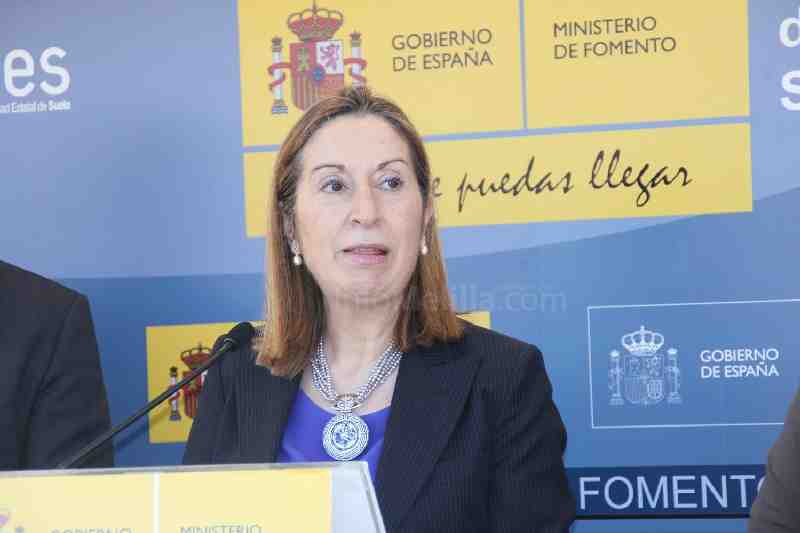 Ana Pastor durante su última visita a Melilla