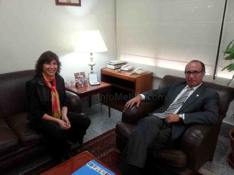 El Barkani junto a Samira Briguech