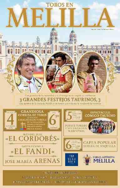 La Feria de Melilla llega a su ecuador con una prometedora corrida de Toros