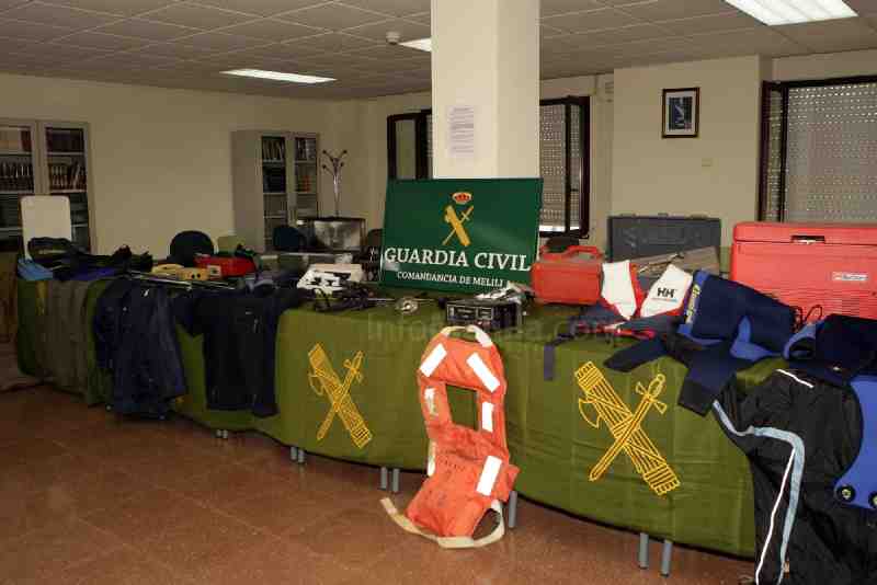 La Guardia Civil recupera numerosos enseres procedentes de robos perpetrados en el interior de embarcaciones