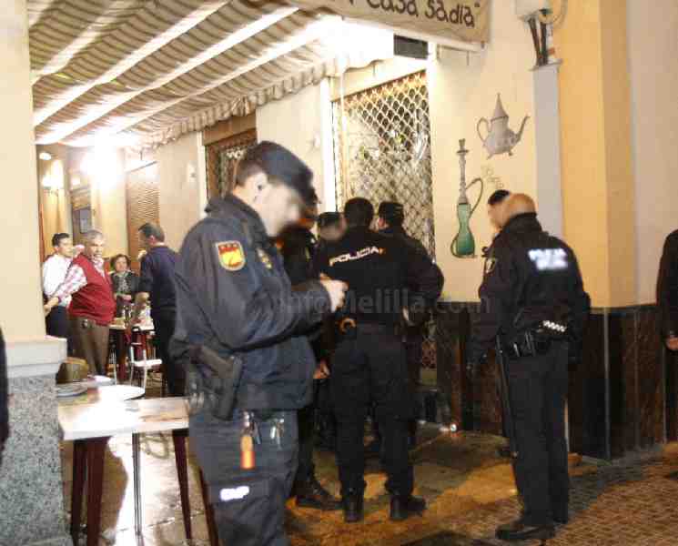 Momentos después del incidente en el callejón