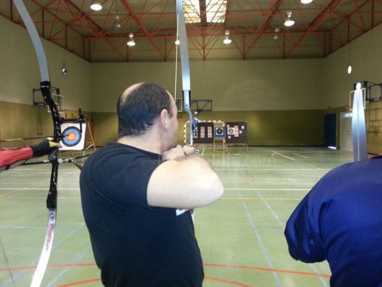 Arqueros durante la tirada