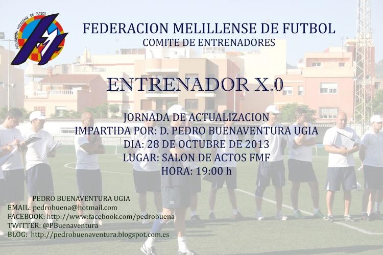 Cartel anunciador de las ponencias de las Jornadas de Actualización de Entrenadores