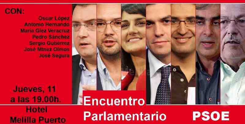 Oscar López y Antonio Hernando encabezan el encuentro parlamentario del jueves en Melilla