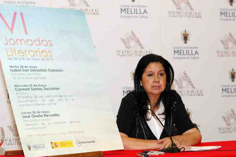 Isabel San Sebastián y José Oneto, en las VI Jornadas Literarias de Melilla