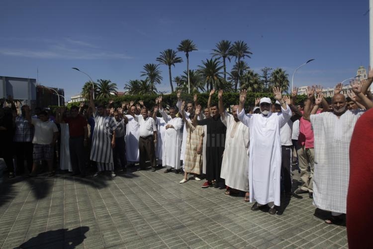 Unos 200 musulmanes piden en Melilla por la paz en Siria y en Egipto