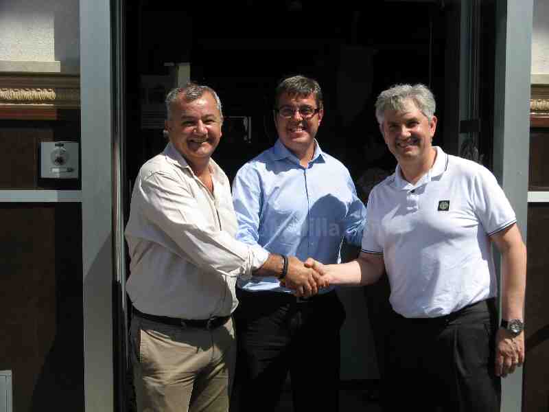 Diego Martínez, José venancio y Educardo Caturla