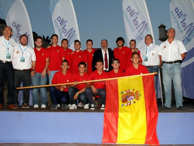 Acto oficial de inauguración de los campeonatos del mundo pesca mar costa U-16 y U-21