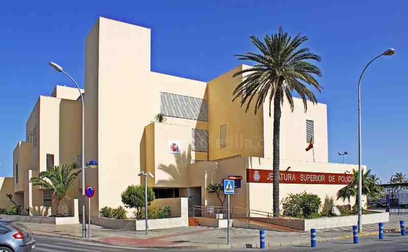 Fachada de la Jefatura Superior de Policía de Melilla