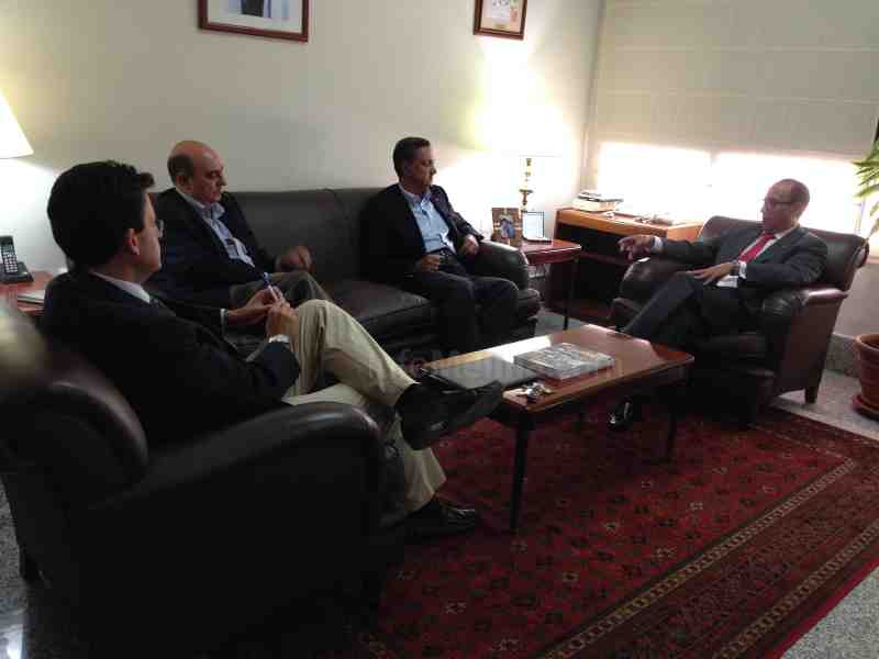 Momento de la reunión entre El Barkani y los empresarios