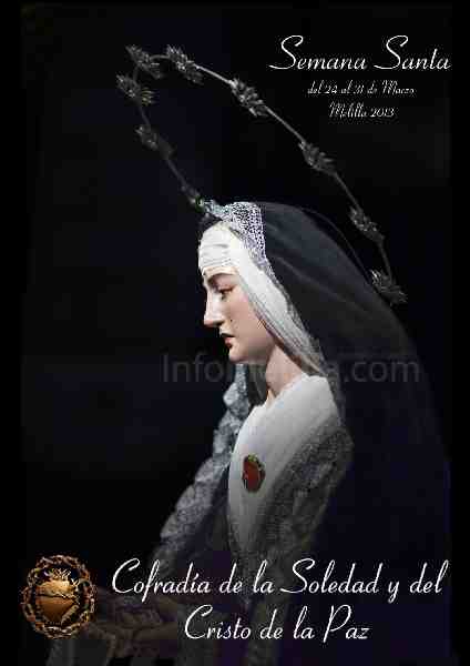 El rostro doloroso y sereno de la Soledad, protagonista una vez más del cartel de Semana Santa de su Cofradía