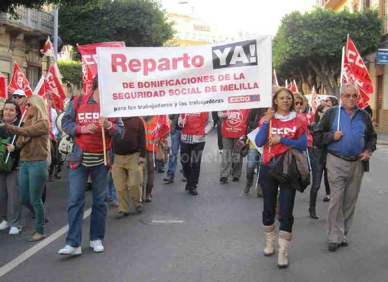 Melilla fue, tras Ceuta, la autonomía que menos protestas vivió en 2012