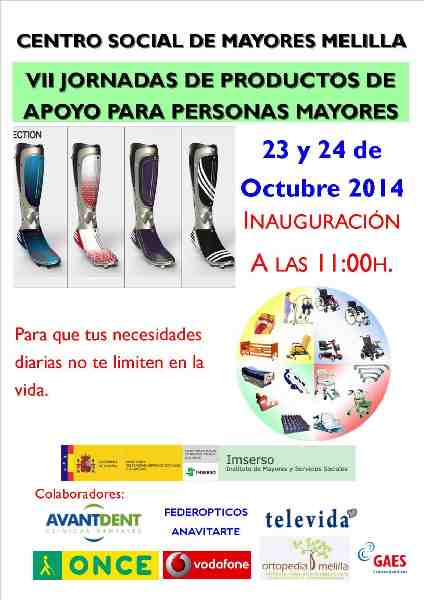 El Centro Social del Mayores acogerá las VII Jornadas de Productos de Ayudas Técnicas Para Personas Mayores
