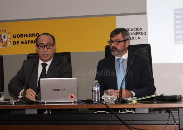Abdelmalik El Barkani y Antonio Vázquez han presentado los datos del paro
