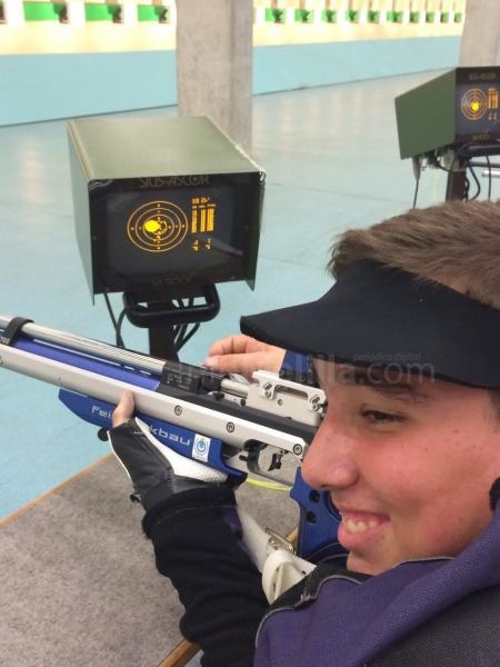 Santiago Laiseca disfrutando de su record