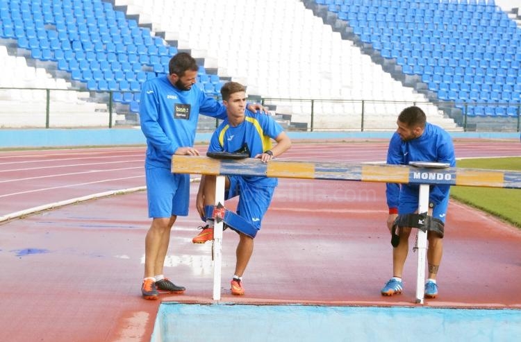 Brahim en el entrenamiento de este pasado miércoles