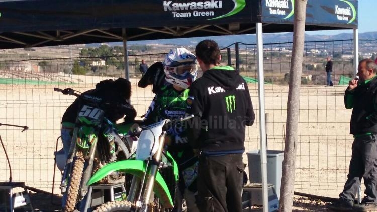 Motocross: Borja Martín da sus primeros pasos con el equipo oficial Kawasaki