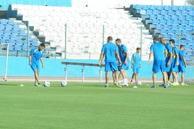 La U.D. Melilla sigue preparando el partido frente a la Balompédica Linense