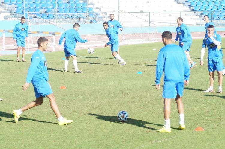 De cara al partido ante el Marbella, la U.D. Melilla se ejercita en doble sesión