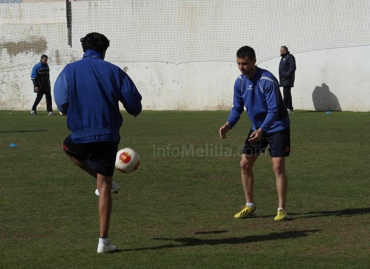 David Vázquez en una sesión de entrenamiento