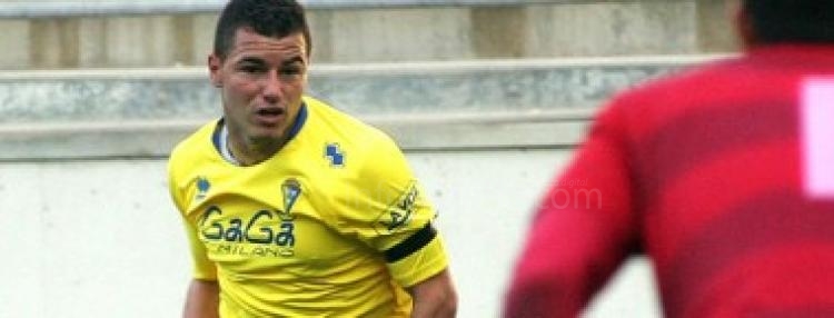 El delantero canario Airan, autor del 2-0 para su equipo