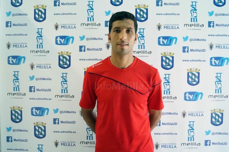 Maanan, jugador de la Unión Deportiva Melilla y uno de los capitanes del equipo