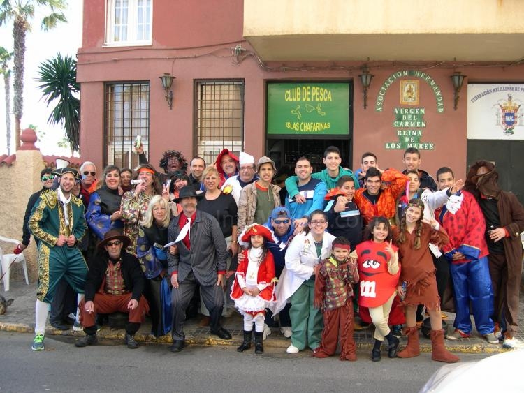 Carnaval de participantes y familiares