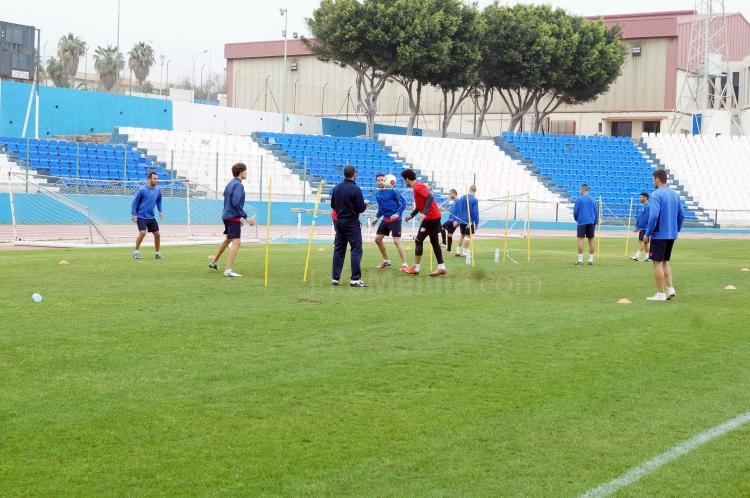 La U.D. Melilla ultima su preparación para recibir a La Hoya Lorca