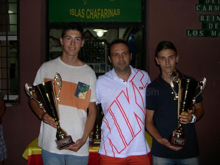 Los segundos clasificados, García y Calvo