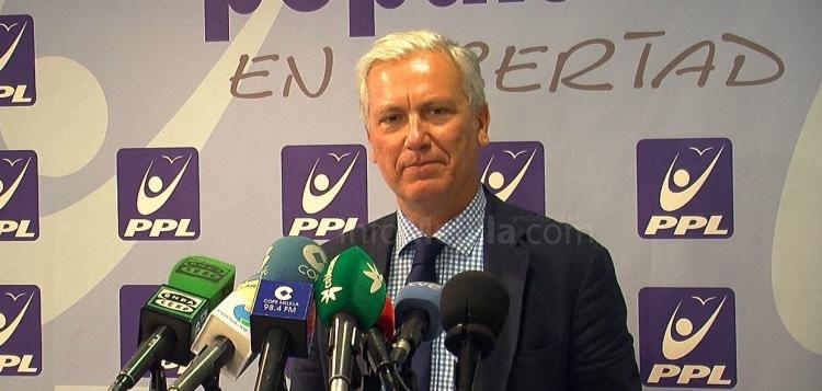 Julio Liarte, portavoz de PPL en la Asamblea