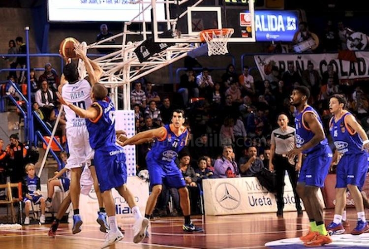Imagen del partido de ida allá en Burgos
