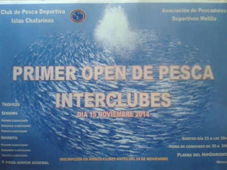 Cartel anunciador del citado evento deportivo de Pesca