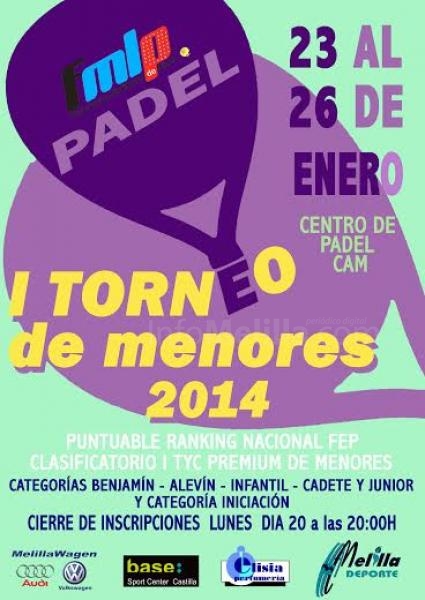 Cartel anunciador del Open de Menores