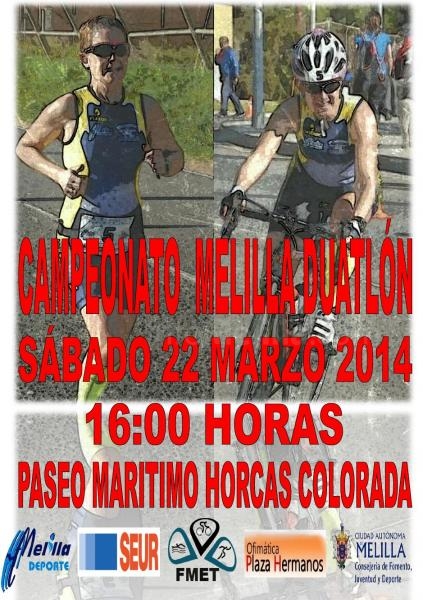 Cartel anunciador de la citada prueba de Duatlon