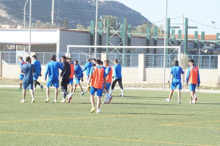 La U.D. Melilla sigue preparando el partido ante el Sevilla Atlético