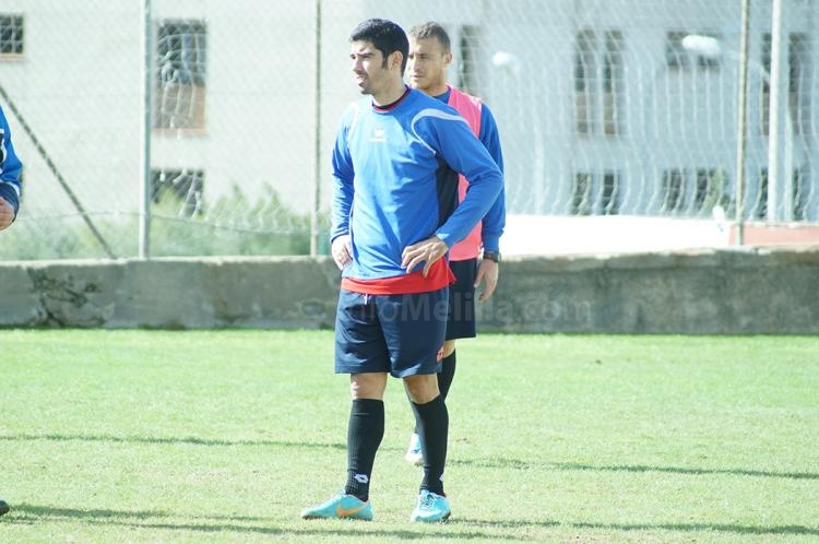 Guille Roldán en uno de los entrenamientos en el anexo del municipal de deportes
