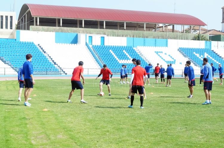 La U.D. Melilla descarga piernas para llegar en plena forma al domingo