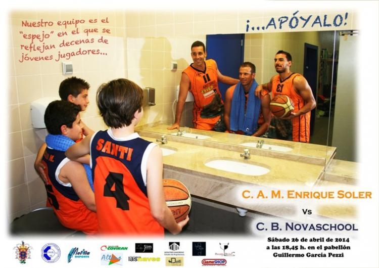 Cartel anunciador de dicho partido de este sábado