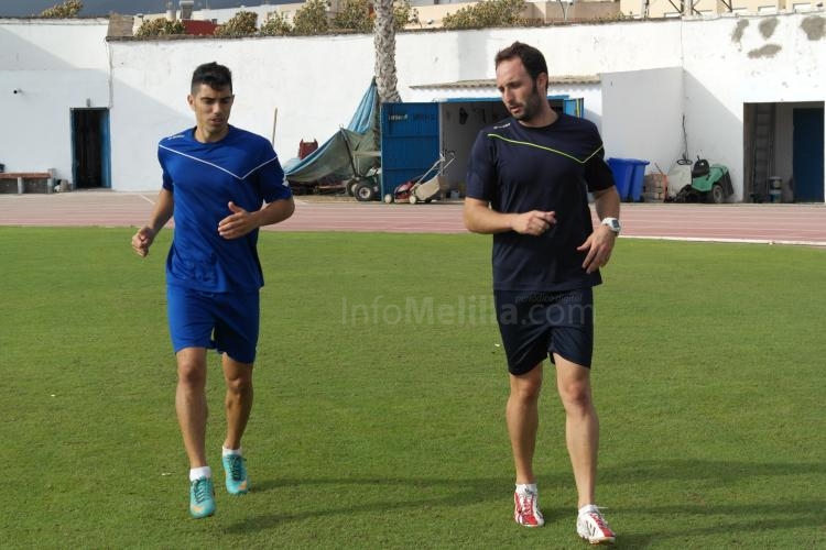 Guille Roldán en uno de los entrenamientos