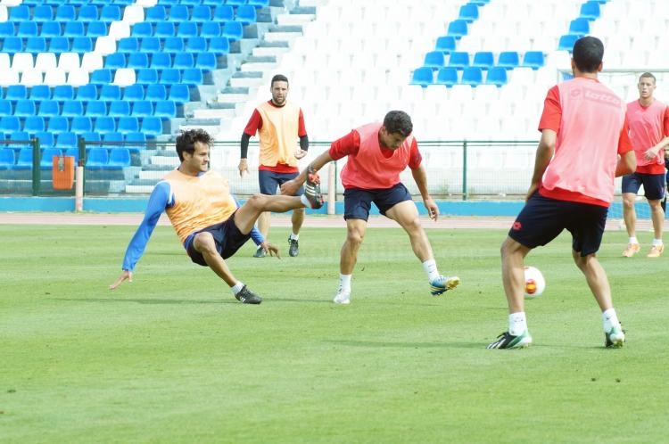 La U.D. Melilla sigue preparando el partido contra el Arroyo C.P.