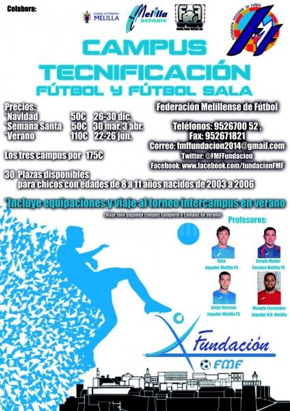 Cartel anunciador de dicho evento del Campus de Tecnificación