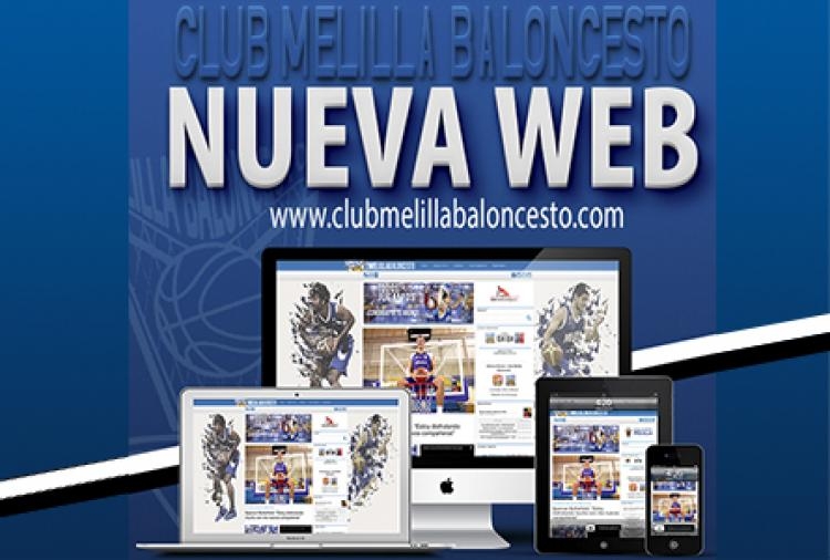 Renovado aspecto el de la nueva página web de Melilla Baloncesto