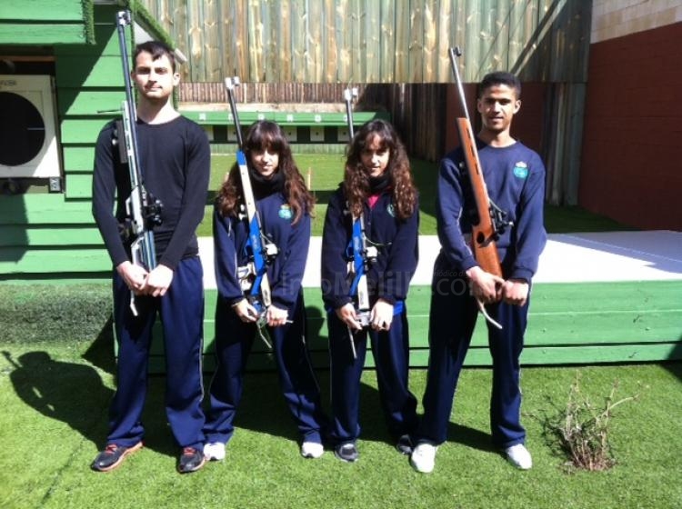 Joaquín Jiménez, las hermanas Zarzo, Paula y Victoria y Yassin Maanan