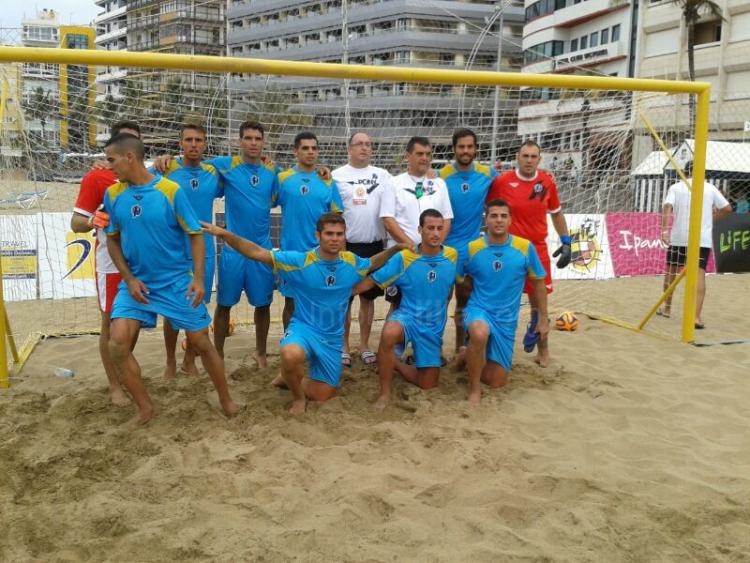 La Selección masculina melillense de Fútbol Playa