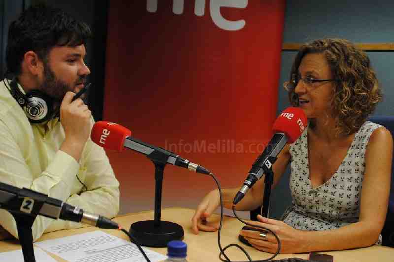 Gloria Rojas durante su entrevista en RNE