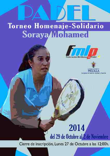Merecido sin duda alguna el homenaje del Padel melillense a Soraya Mohamed