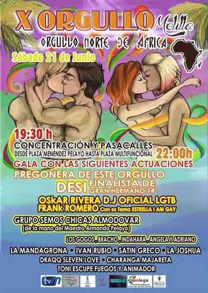 Melilla celebra el X Orgullo del Norte de África con un variado elenco de artistas